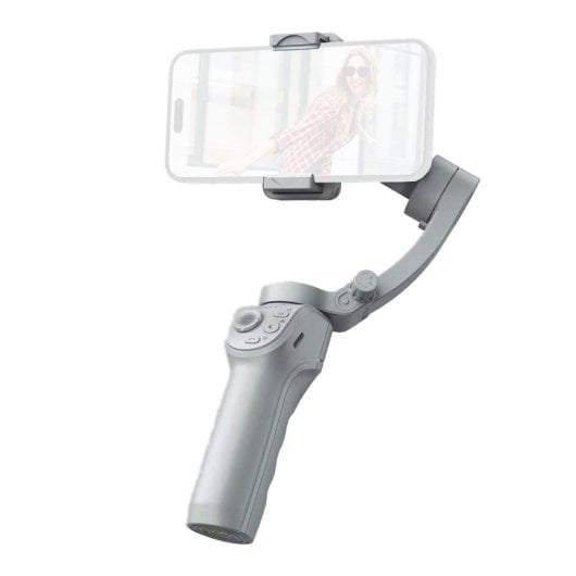 Klack M01 Estabilizador Gimbal de 3 Ejes con Luz de Relleno