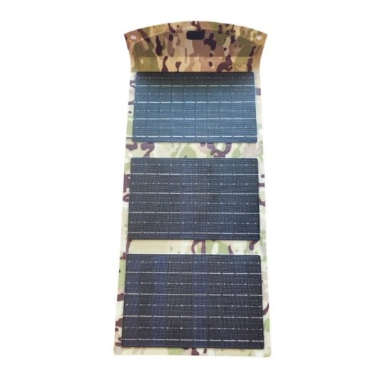 Klack Panel Solar Plegable de 18W con Batería Incorporada 10000Mhz 2x USB + USB-C