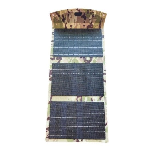 Painel Solar Klack 18W 2 portas USB 1 porta USB-C Dobrável Bateria 10000mAh