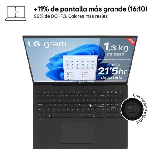 LG gram 17Z90S-G.AD7BB Intel Evo Core Ultra 7 155H/32GB/2TB SSD/17"