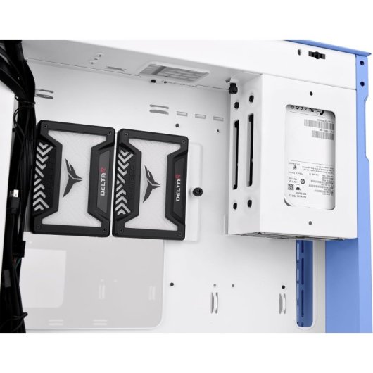 Boîtier Thermaltake Cte E600 Mx Hydrangea Blue Argb Atx 2xUSB 3.0 sans source bleue