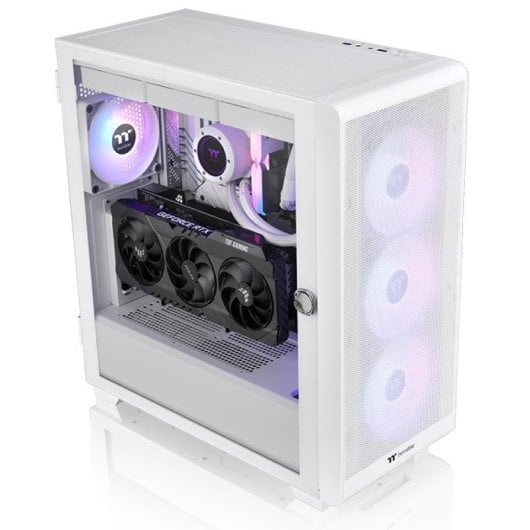 Thermaltake S250 TG ARGB Snow Midi Tower ATX Cristal Templado USB 3.0 Blanca