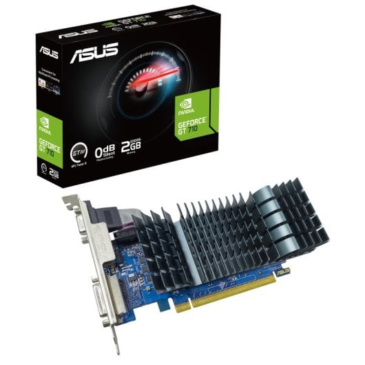 Scheda grafica Asus GeForce GT 710 SL EVO BRK/GDDR5 da 2 GB/Compatibile a basso profilo