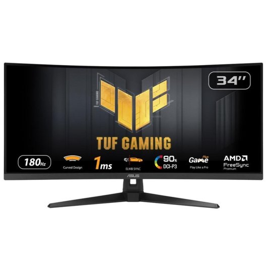 Monitor ASUS TUF Gaming VG34VQ3B 34" UltraWide QHD 180Hz VA Curved HDR400 FreeSync