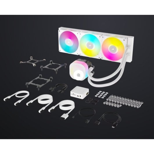 Corsair iCUE LINK TITAN 360 RX RGB Flüssigkeitskühlsatz, 360 mm, Weiß