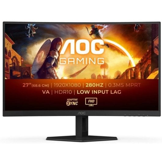 Monitor AOC C27G4ZXE 27" FullHD 280Hz Fast VA Curvo HDR10 0,3ms AdaptSync