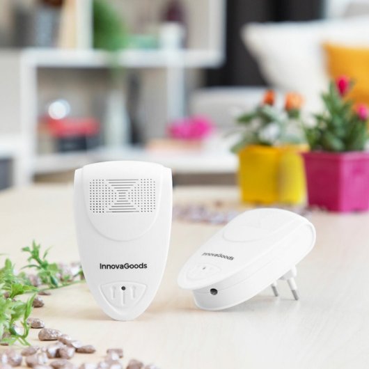 InnovaGoods Kl Duo Repelente Ultrasónico de Plagas 2 Unidades