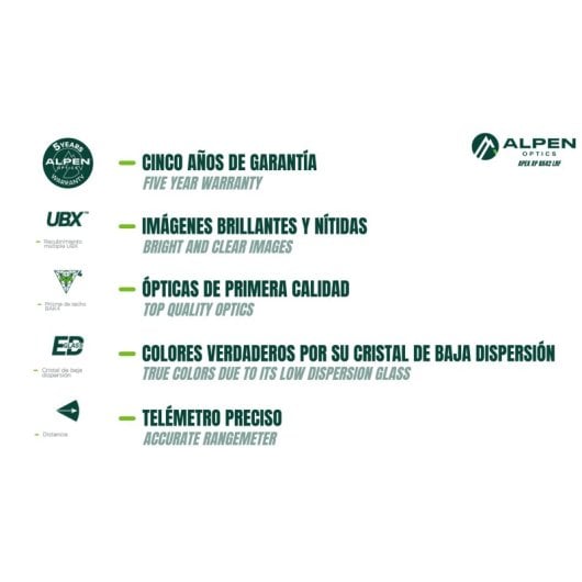 Jumelles Apex XP 8x42 Lrf Alpen Optics avec télémètre