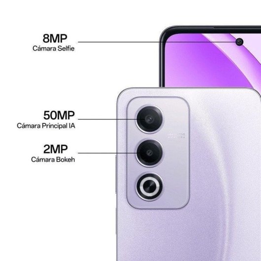 OPPO A80 5G 8GB 6.67" 256GB Púrpura cámara inteligente
