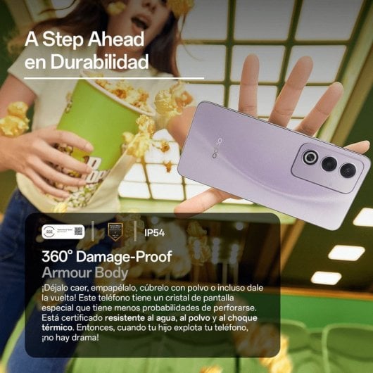 OPPO A80 5G 16 Go (8 Go + 8 Go) / 256 Go Charge rapide 45 W Violet gratuit + chargeur 45 W + étui