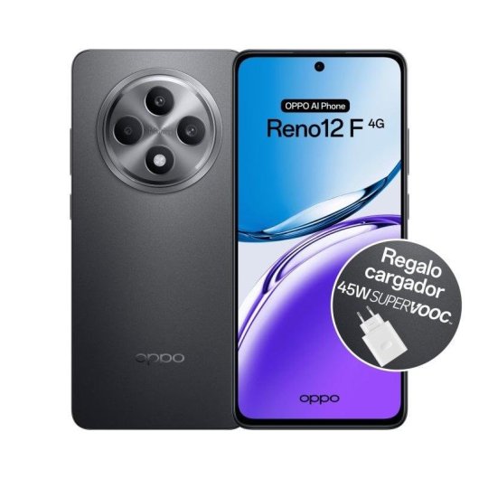 OPPO Reno12 F 4G 8GB Gris 256GB 6,67" Cámara triple