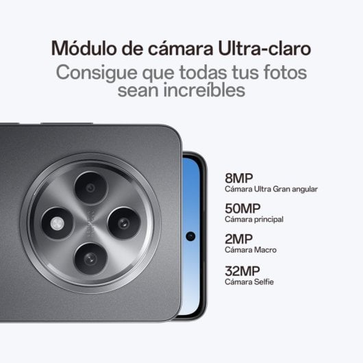 OPPO Reno12 F 4G 16GB(8GB+8GB)/256GB Gris Libre + Cargador 45W