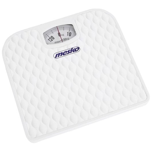 Mesko MS8160 Báscula de Baño Analógica sin Pilas hasta 130Kg Blanco