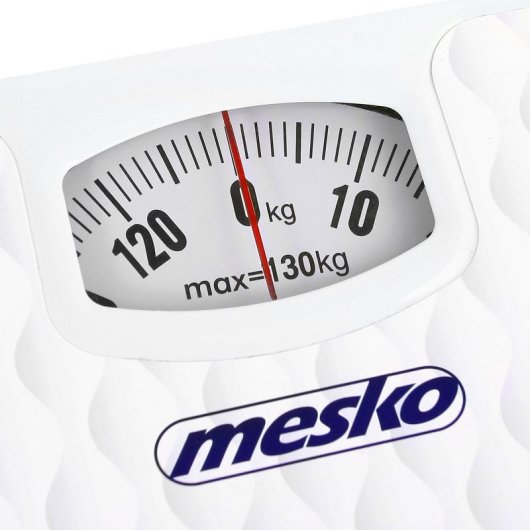 Mesko MS8160 Báscula de Baño Analógica sin Pilas hasta 130Kg Blanco