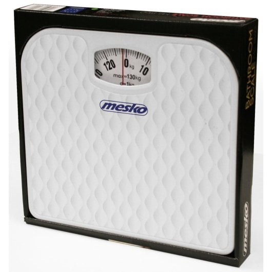 Mesko MS8160 Báscula de Baño Analógica sin Pilas hasta 130Kg Blanco