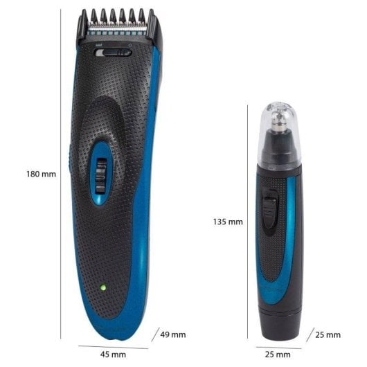 Haarschneider ProfiCare PC-HSM/R 3052 3-in-1 Set, Akku/Netz, Schwarz-Blau, Präzisionstrimmer