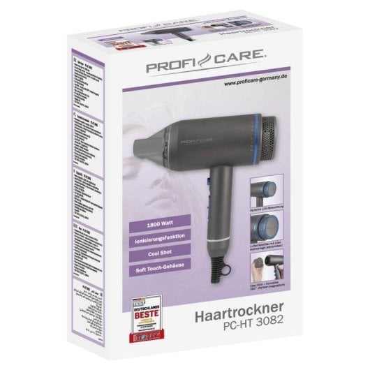 Phon Ionico Professionale ProfiCare HT 3082 1800W 3 Temperature LED Nero