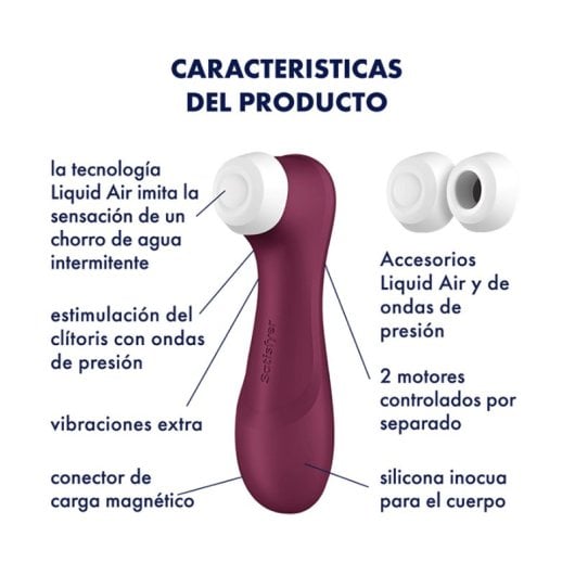 Satisfyer Pro 2 Generation 3 Succionador con Tecnología Liquid Air Rojo