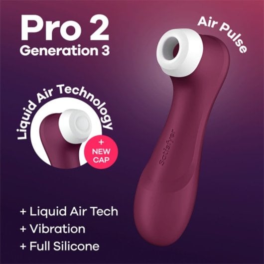 Satisfyer Pro 2 Generation 3 Succionador con Tecnología Liquid Air Rojo