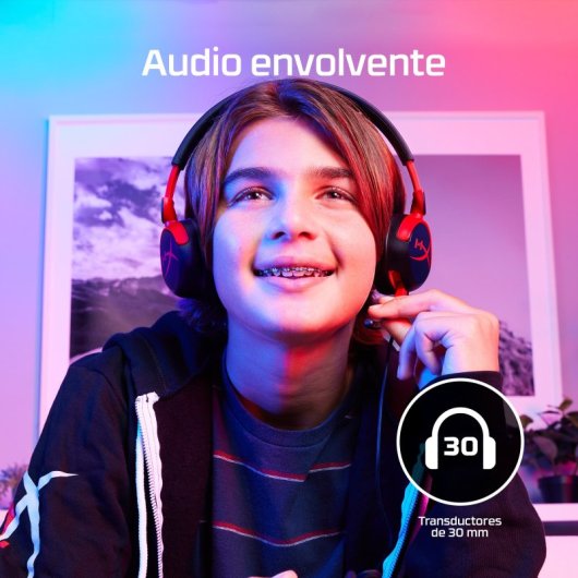 HyperX Cloud Mini Auriculares Gaming para Niños 85dB Negro