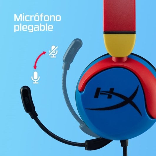 HyperX Cloud Mini Auriculares Gaming para Niños 85db Multicolor