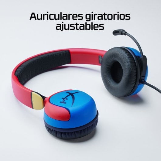 HyperX Cloud Mini Auriculares Gaming para Niños 85db Multicolor