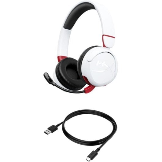 Auriculares HyperX Cloud Mini Inalámbricos Bluetooth Gaming Crianças 85 dB com Microfone Brancos