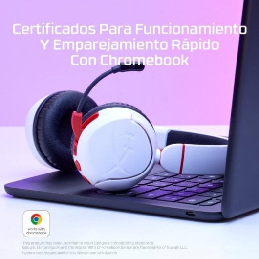 Auriculares HyperX Cloud Mini Inalámbricos Bluetooth Gaming Crianças 85 dB com Microfone Brancos