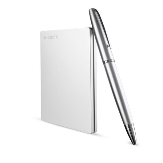 Toshiba Canvio Slim Externe Festplatte 1 TB Silber