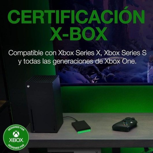 Seagate Game Drive STKX4000402 4TB USB 3.2 Licencia Oficial Xbox Negro