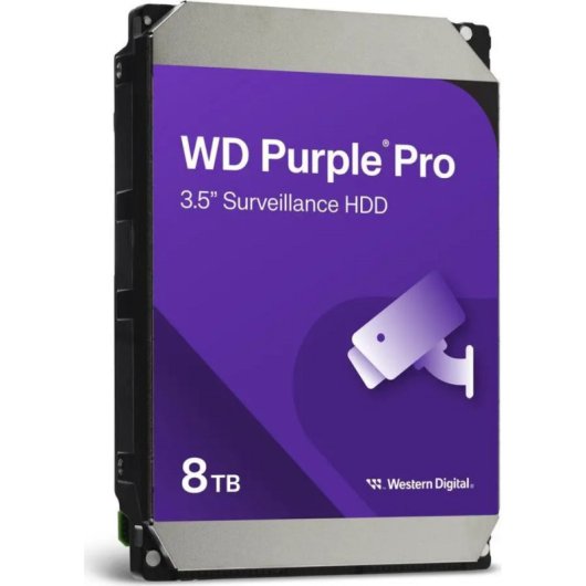 Disco Duro Western Digital Purple Pro 8TB HDD 7200rpm 256MB SATA 265MB/s