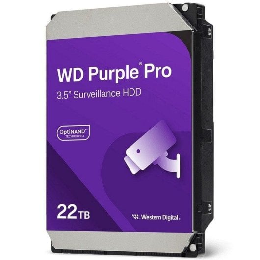 Disque Dur Western Digital WD Purple Pro 22TB HDD 7200rpm SATA 512MB Analyse IA