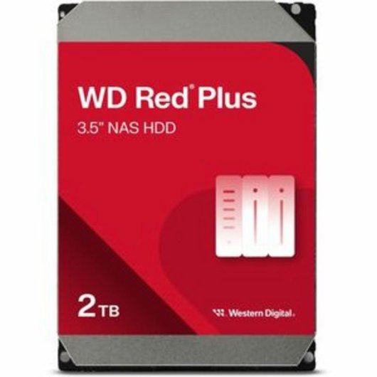 Disco Duro Western Digital Red Plus 2TB 3.5 SATA 5400rpm 64MB NAS