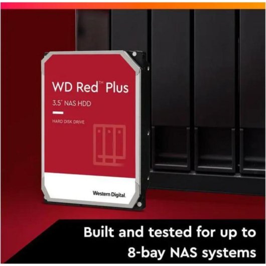 Disco Duro Western Digital Red Plus 2TB 3.5 SATA 5400rpm 64MB NAS