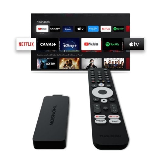Thomson Streaming Stick 145G UltraHD 4K HDMI Google TV / Dolby Atmos / Dolby Digital+ / WiFi