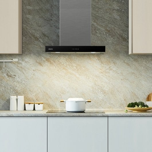Ciarra AW6102S Hotte aspirante décorative linéaire 60 cm A+++ Acier inoxydable