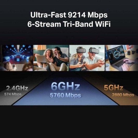 Router TP-Link Archer BE550 WiFi 7 Tribande 9,3Gbps Ethernet 2,5G USB