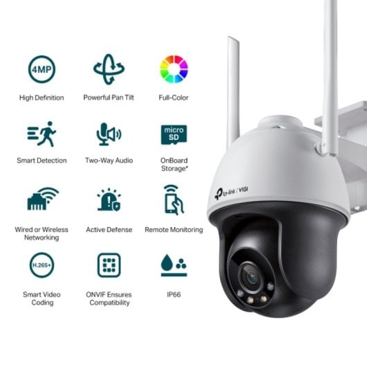TP-Link VIGI C540-W V1 Cámara de Seguridad IP Interior y Exterior 2560 x 1440 Pixeles Techo/Pared