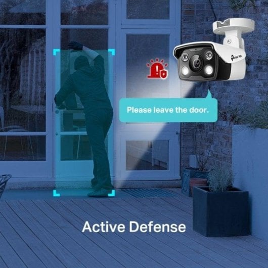 Caméra de surveillance TP-Link VIGI C340 2K Vision Nocturne Extérieure Détection IA Audio Bidirectionnel Alarme