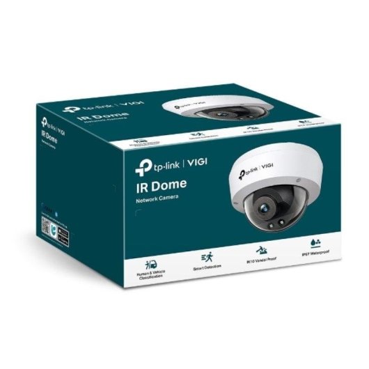 Videocamere di sorveglianza TP-Link VIGI C240I 2K Visione Notturna Interno ed Esterno Rilevamento IA Allarme PoE