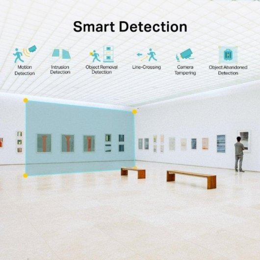 Videocamere di sorveglianza TP-Link VIGI C240I 2K Visione Notturna Interno ed Esterno Rilevamento IA Allarme PoE