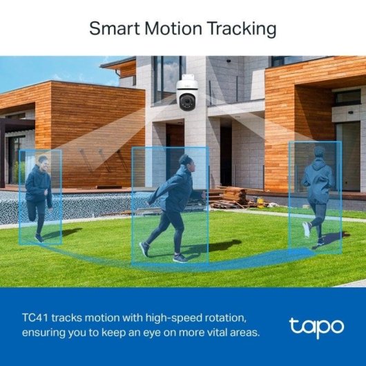 Tapo TC41 Cámara de Vigilancia 360º Exterior, 2K 3MP, Detección IA Gratuita, Visión Nocturna a Color