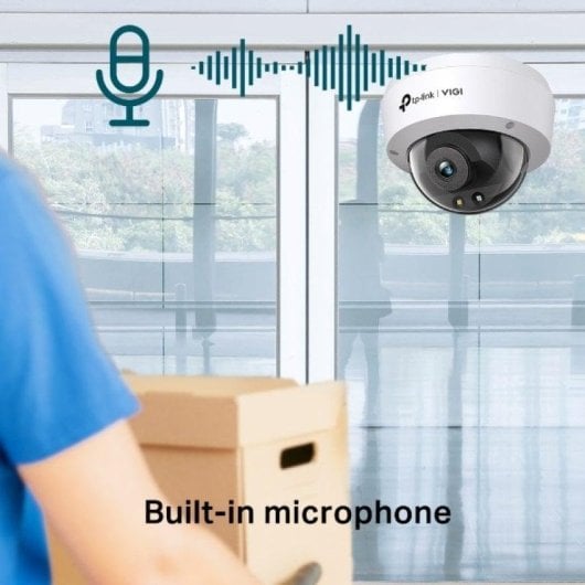 Caméra de surveillance TP-Link VIGI C240 2K Vision Nocturne Intérieur et Extérieur Détection IA Microphone
