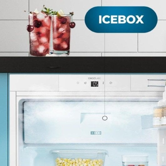 Frigorífico Mini Cecotec Bolero CoolMarket TT BI 121 White E Defrost 81,8cm 121L E Branco