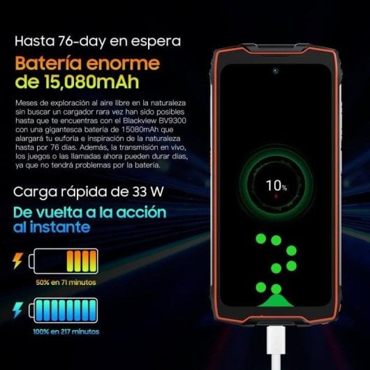 Blackview BV9300 4G 12GB 256GB 6.7" Vert