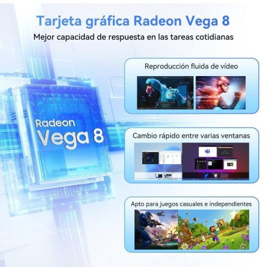 Mini PC Blackview MP50 AMD Ryzen 5 3500U 16GB 512GB SSD Vega 8 Windows 11 Pro Nero