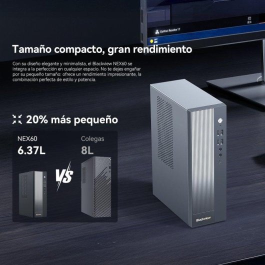 Blackview NEX60 Intel Core 5 210H 13th Gen Intel UHD Graphics 16GB DDR4 SSD 512GB Windows 11 Pro