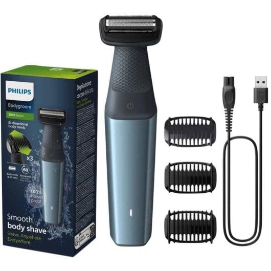 Bodygroomer Philips BG3027/05 Kabellos 60min Nass und Trocken 3 Aufsteckkämme Schnellladung