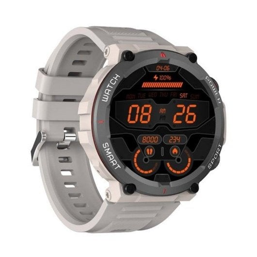 Blackview W50 Bluetooth 47.5mm Écran Couleur Métal Gris IP68 Cardio SpO2 Sommeil 100 sports