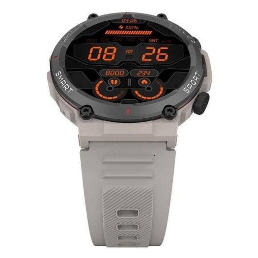 Blackview W50 Bluetooth 47.5mm Écran Couleur Métal Gris IP68 Cardio SpO2 Sommeil 100 sports